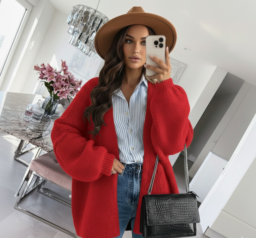 Cozy Elegance Open Cardigan™