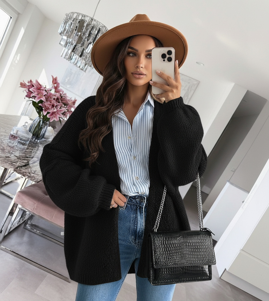 Cozy Elegance Open Cardigan™