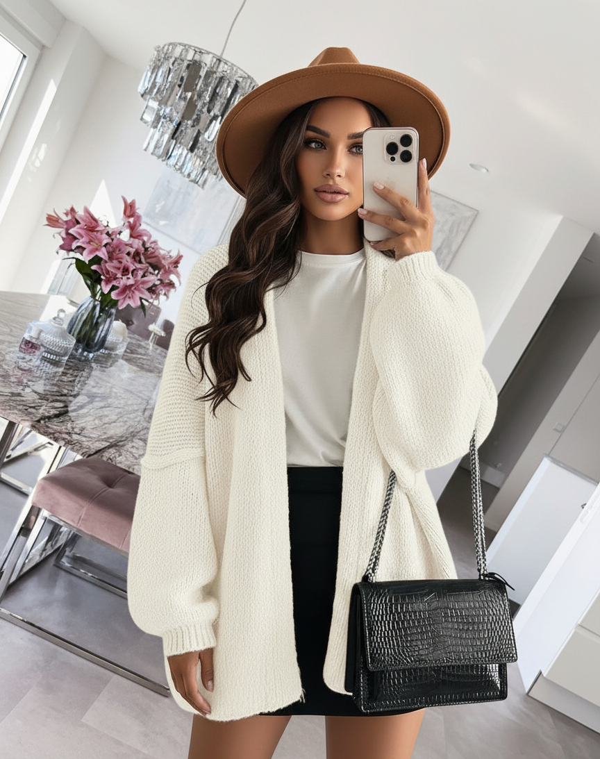 Cozy Elegance Open Cardigan™