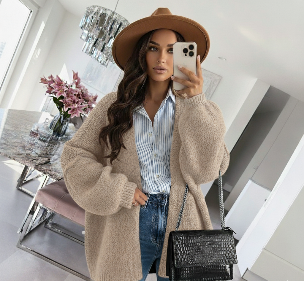 Cozy Elegance Open Cardigan™
